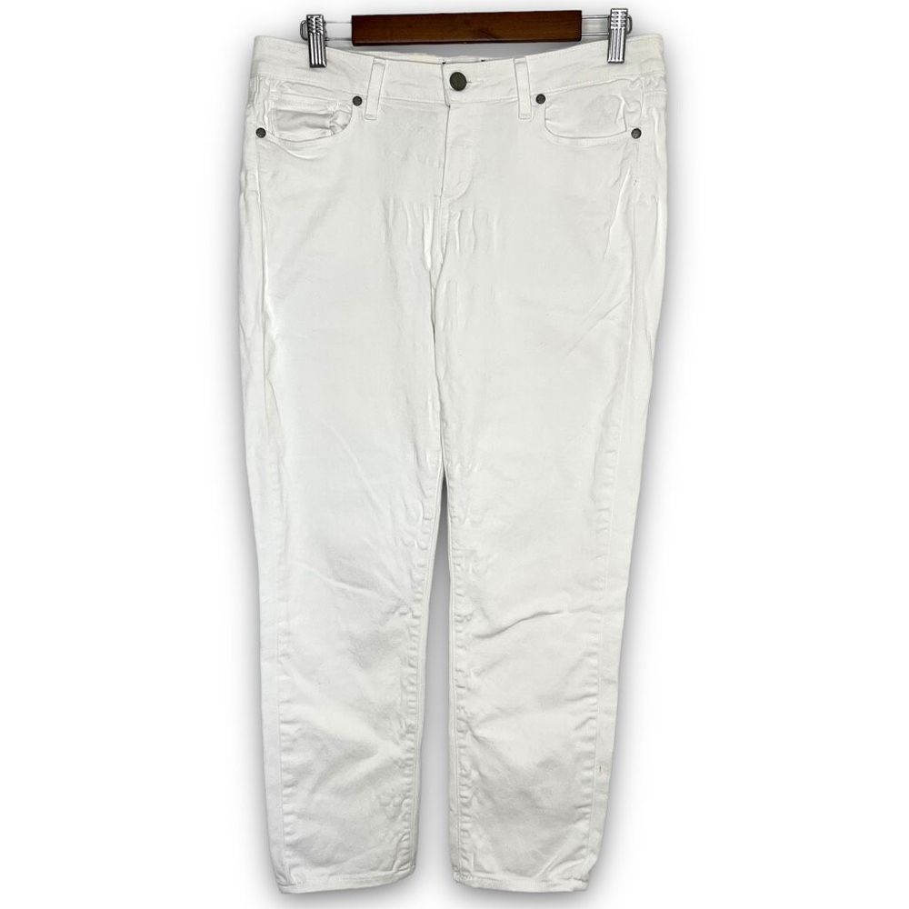 PAIGE Denim Co. Optic White‎ Kylie Crop Stretch Denim, 29